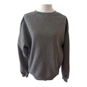 3/$25 Gray Crewneck Sweatshirt with Ribbed Details